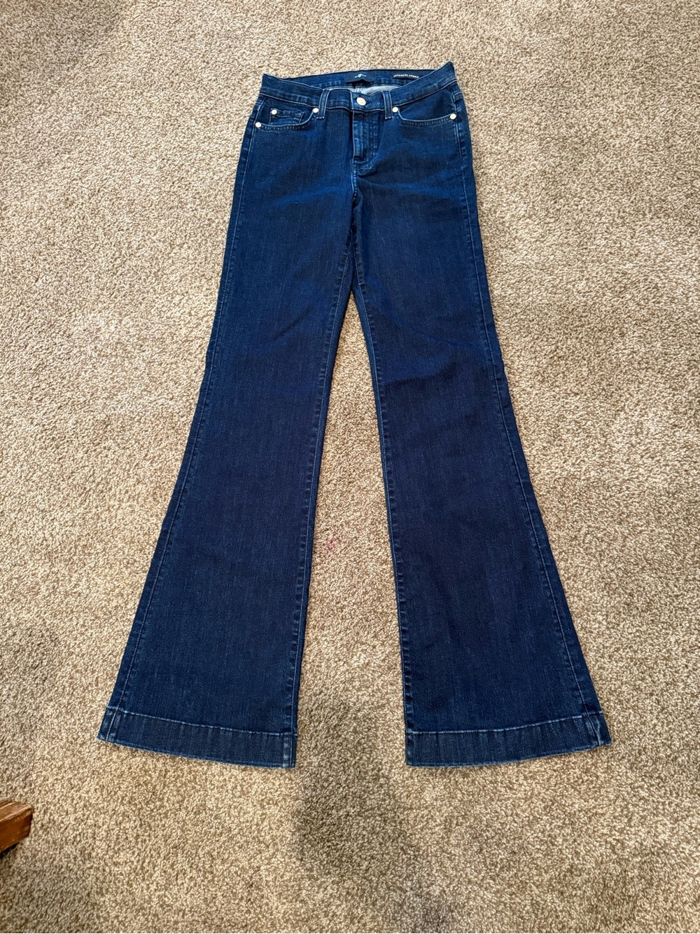 7 For All Mankind Dark Blue Bootcut Jeans NEVER WORN